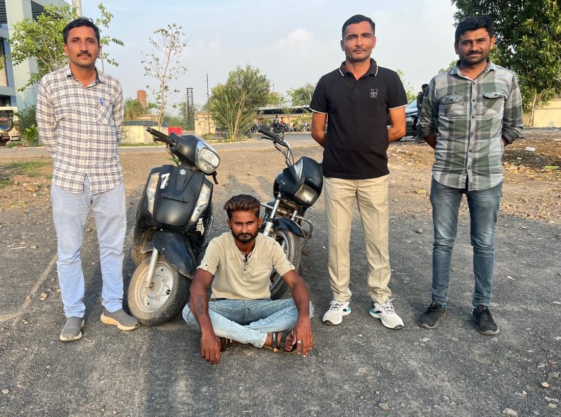 મોરબીમાંથી બાઇક ચોરી કરનાર ઈસમ બે ચોરાઉ બાઇક સાથે પોલીસ પકડમાં